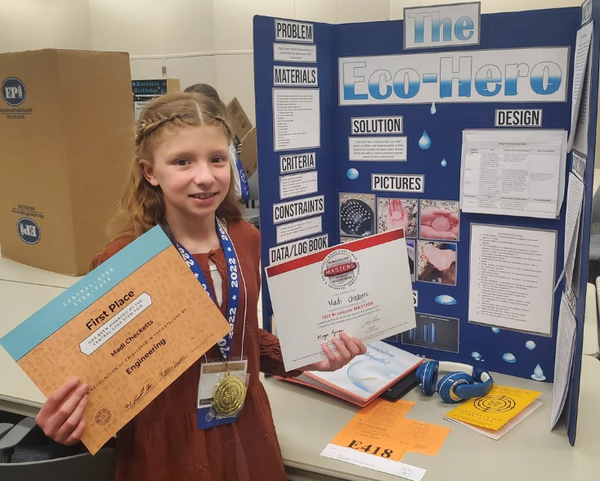 센트럴 유타 STEM페어에서 1위를 차지했다. Courtesy of Society for Science