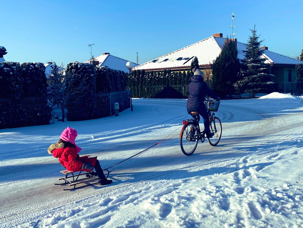 오울루에서는 흔한 등교 모습. 동계사이클연합 