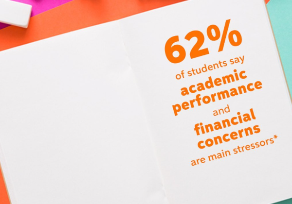 학생들의 62%는 학업정 성취와 재정문제가 주요 스트레스 요인이라고 했다. 체그 