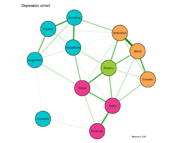 우울증 코호트에서 자폐성 특성, 우울증 증상, 걱정 증상 및 숙련도 관계. 자폐인의 우울증은 청소년기와 젊은 성인기에 더 흔하며 불안과 함께 나타날 수 있다.  SAGE저널 
