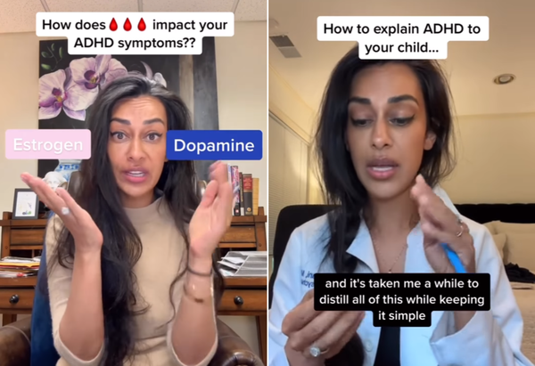 사샤 함다니 박사는 SNS를 통해 ADHD에 대한 정보를 전달한다. 틱톡 