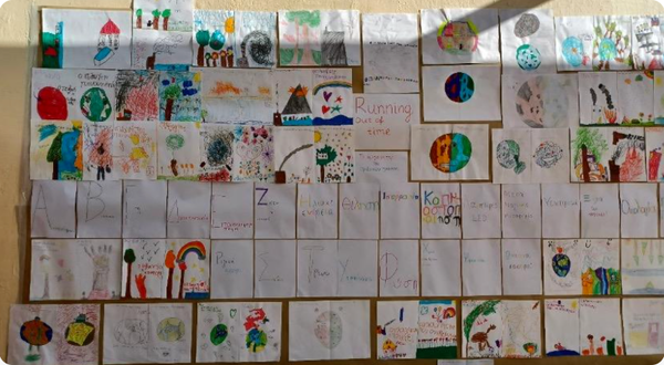 학생들은 연소, 에너지원, 그리고 인간의 활동에 의해 생성된 탄소배출량을 알아본 뒤 그림으로 표현했다. OCE