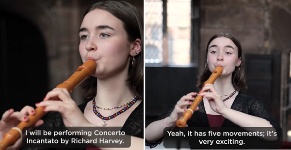  애나 윌리엄스는 교내 리코더 연주자 단 3명 중 하나다.  체텀 음악학교