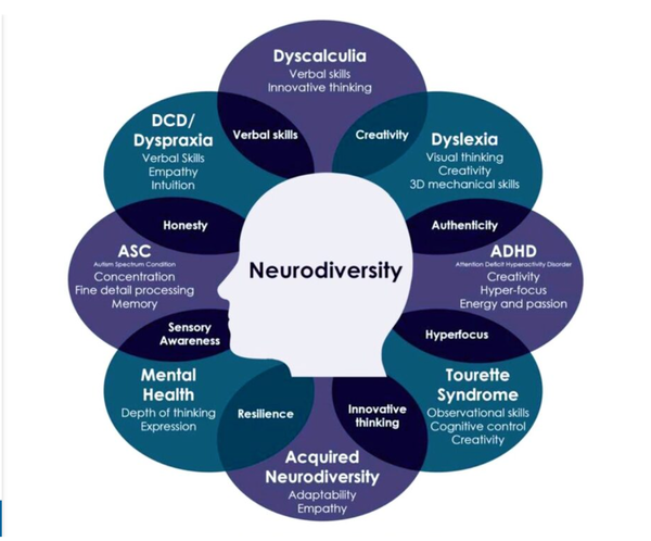 신경다양성의 종류. 세계학습조직