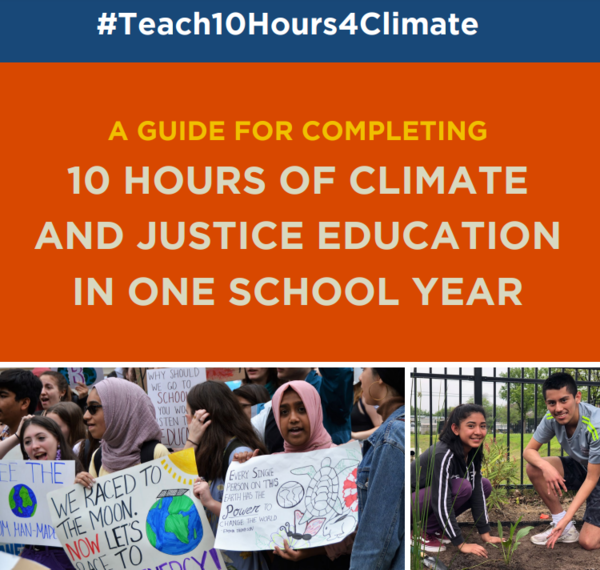 기후변화 교육은 과학의 한계를 뛰어넘어 정책, 건강, 정의에 대한 의미를 포함해야 한다. 티치텐아워포클라이밋 