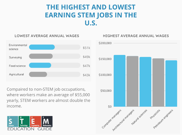 STEM 직종에 대한 자격을 갖춘 지원자의 격차는 성별과 인종 간에 더욱 두드러지며, 2000년 이후 STEM 직종과 학위는 꾸준히 증가했지만 인력의 다양성은 그렇지 않다. 스템에듀케이션가이드 